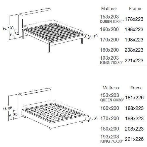 Joy Double Bed 