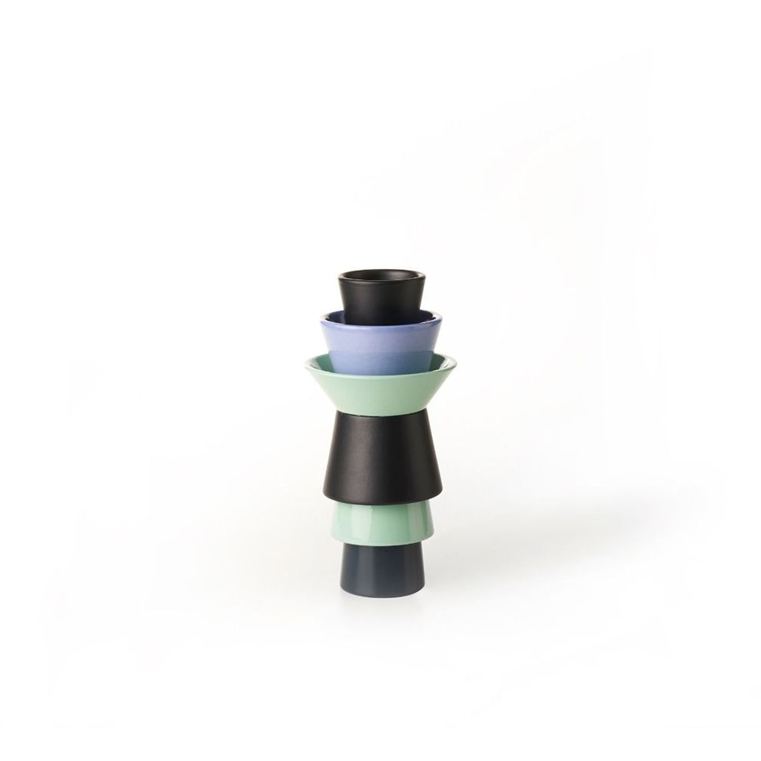 Three-Toned Tubular Vase