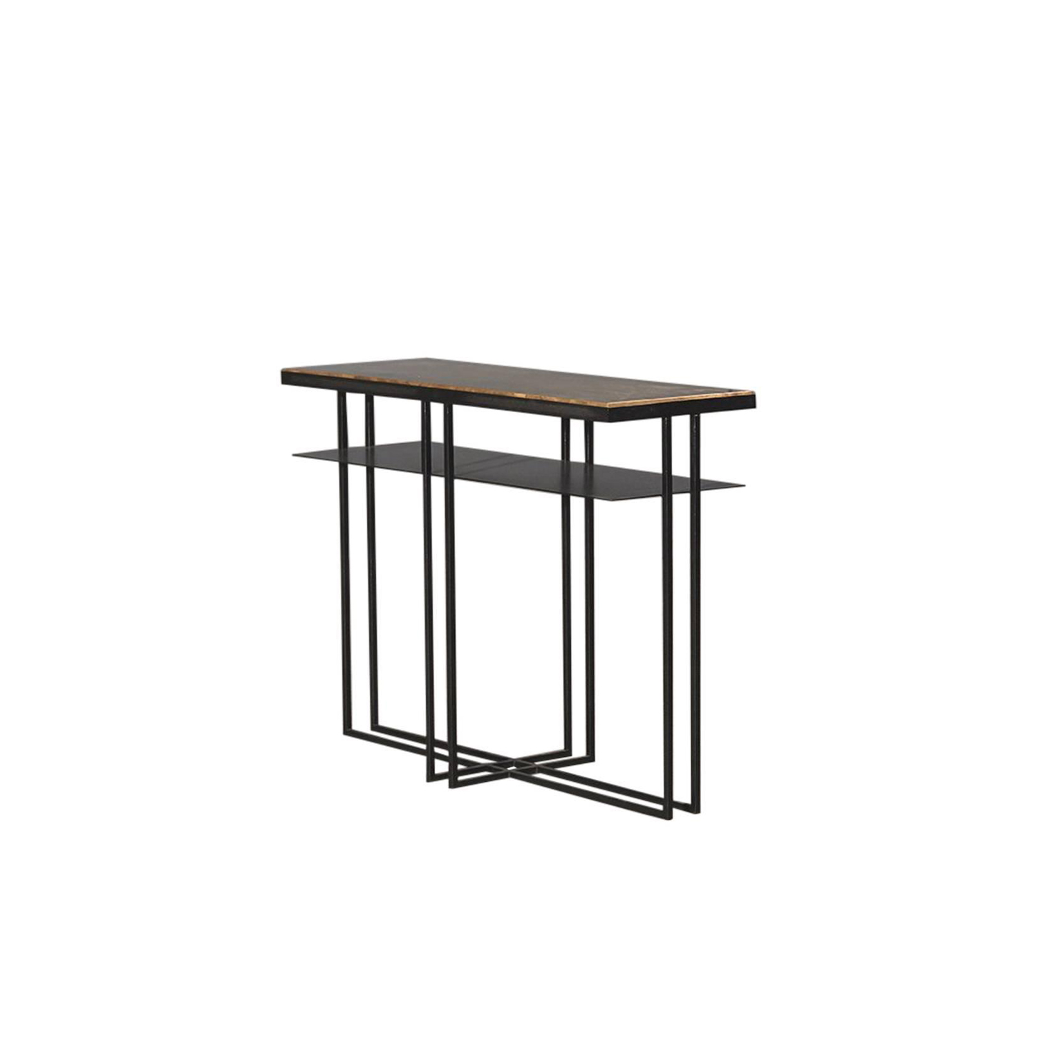 Brass Cross Binate Side Table -  | Matter of Stuff