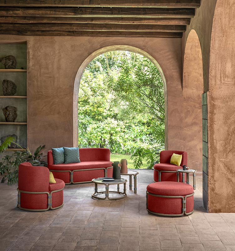 Rotin Outdoor Two Seater Sofa
